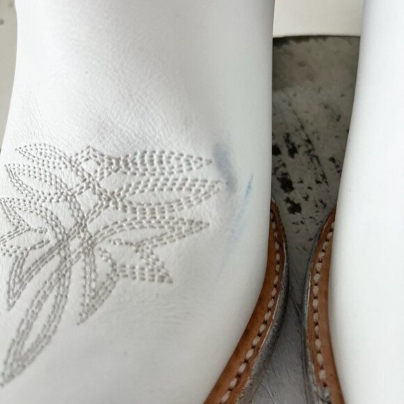 Lane MEGAN MORONEY Smokeshow Womens Cowboy Boots 9 White Western Cowgirl Tall - Picture 7 of 16